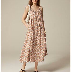 NWT J. Crew Floral Floaty tie-shoulder dress